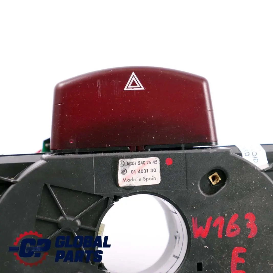 Mercedes W163 Interrupteur de la tige d'essuie-glace - SKU A0015407645 - Numéro de pièce A0015407645
