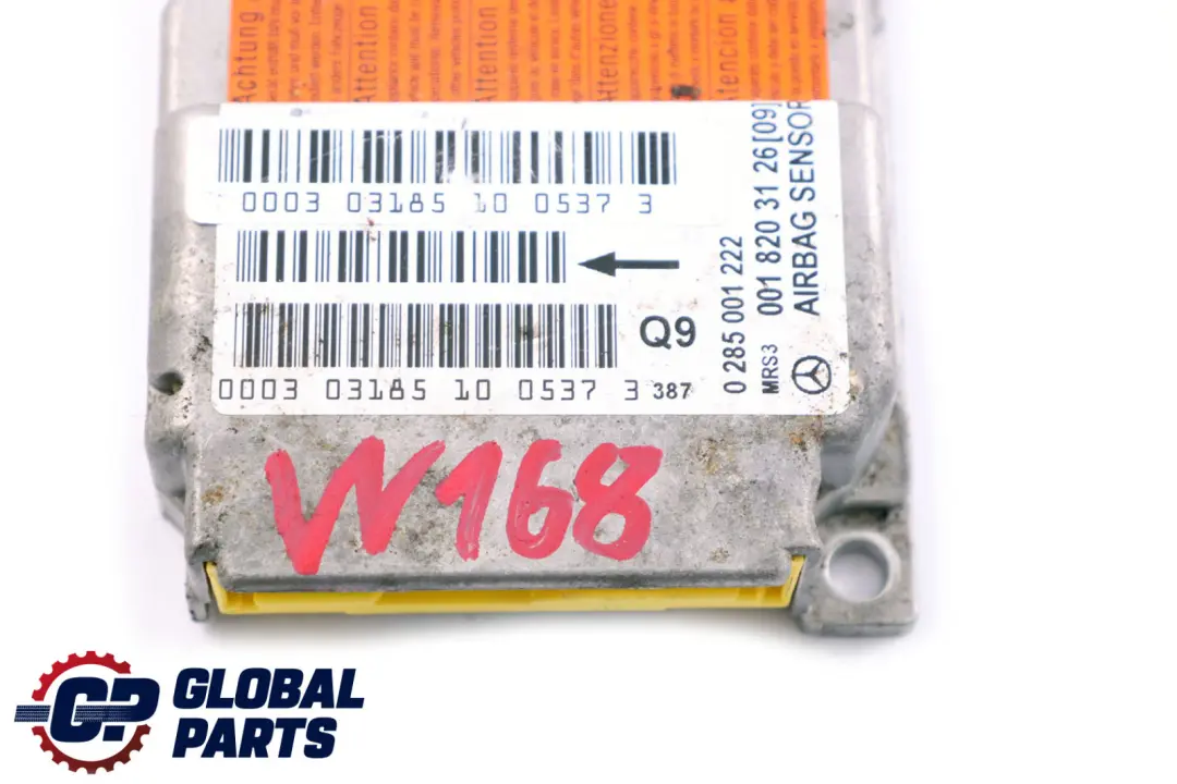 Mercedes A Class W168 Airbag Belt Locking System Sensor Control Unit Module ECU - SKU A0018203126 - Part number A0018203126