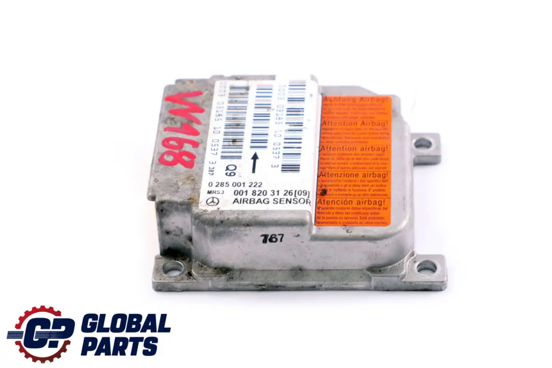 Mercedes A Class W168 Airbag Belt Locking System Sensor Control Unit Module ECU - SKU A0018203126 - Part number A0018203126