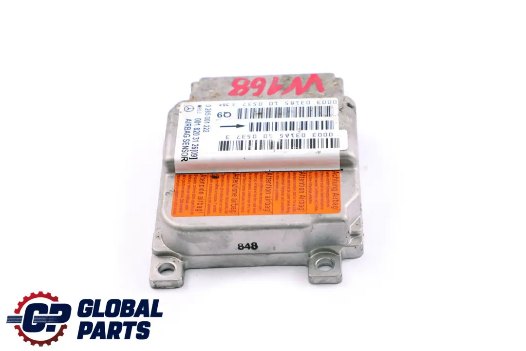 Mercedes A Class W168 Airbag Belt Locking System Sensor Control Unit Module ECU - SKU A0018203126 - Part number A0018203126