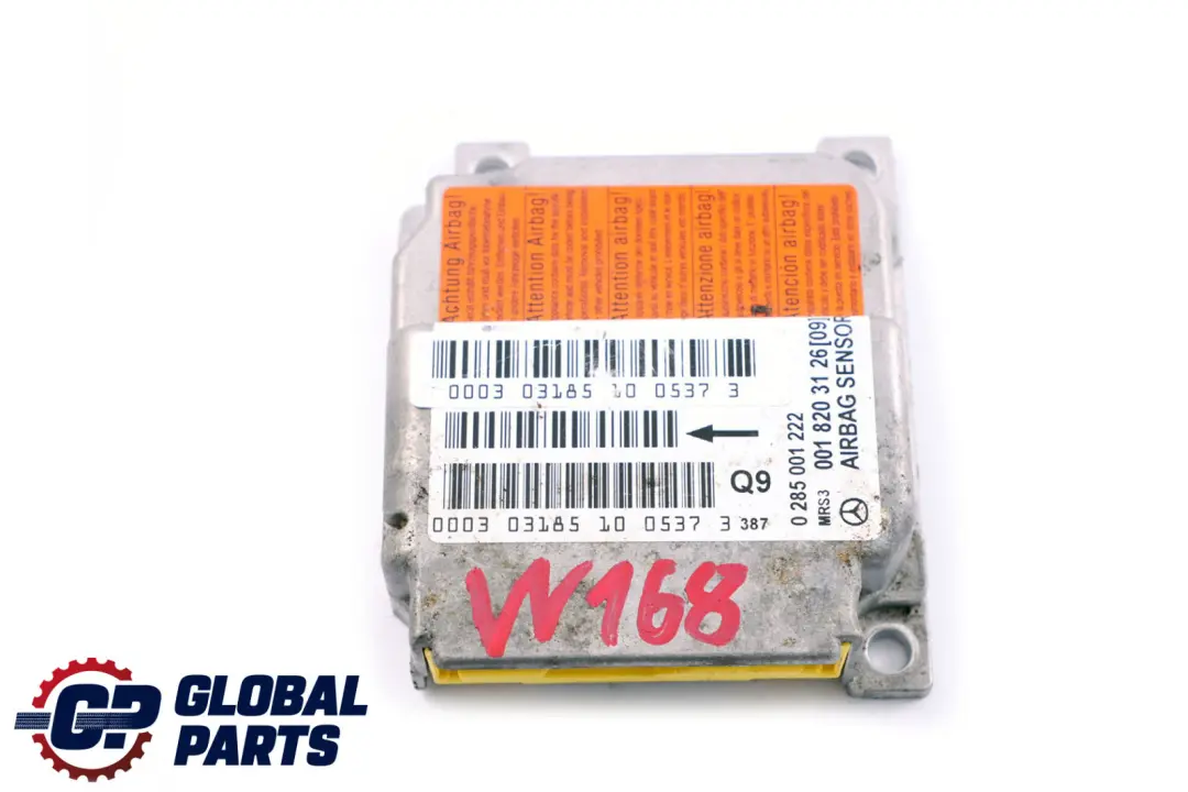 Mercedes A Class W168 Airbag Belt Locking System Sensor Control Unit Module ECU - SKU A0018203126 - Part number A0018203126
