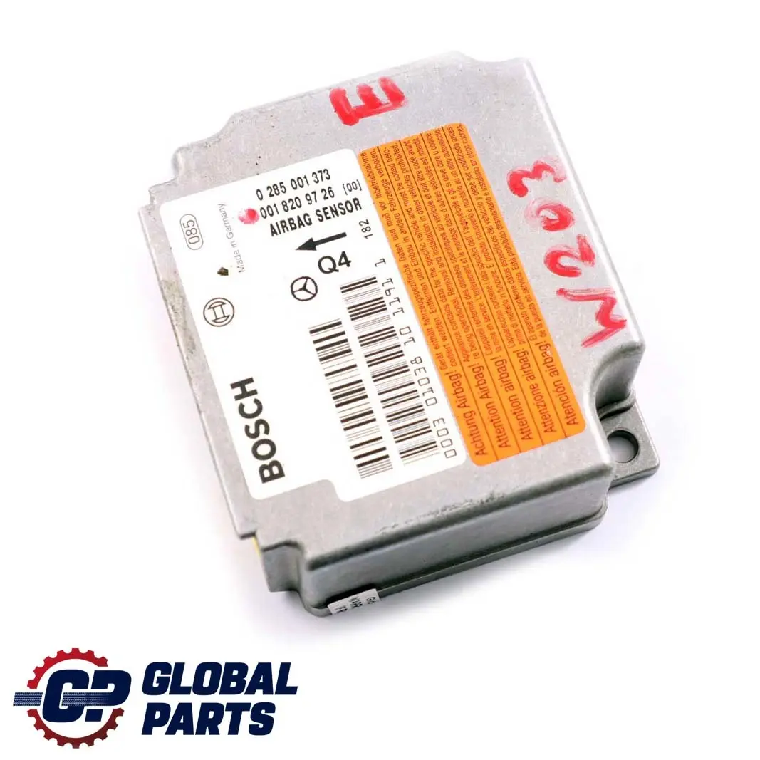  Mercedes-Benz C CLK Class W203 W209 Airbag Control Unit Module ECU - SKU A0018209726 - Part number A0018209726