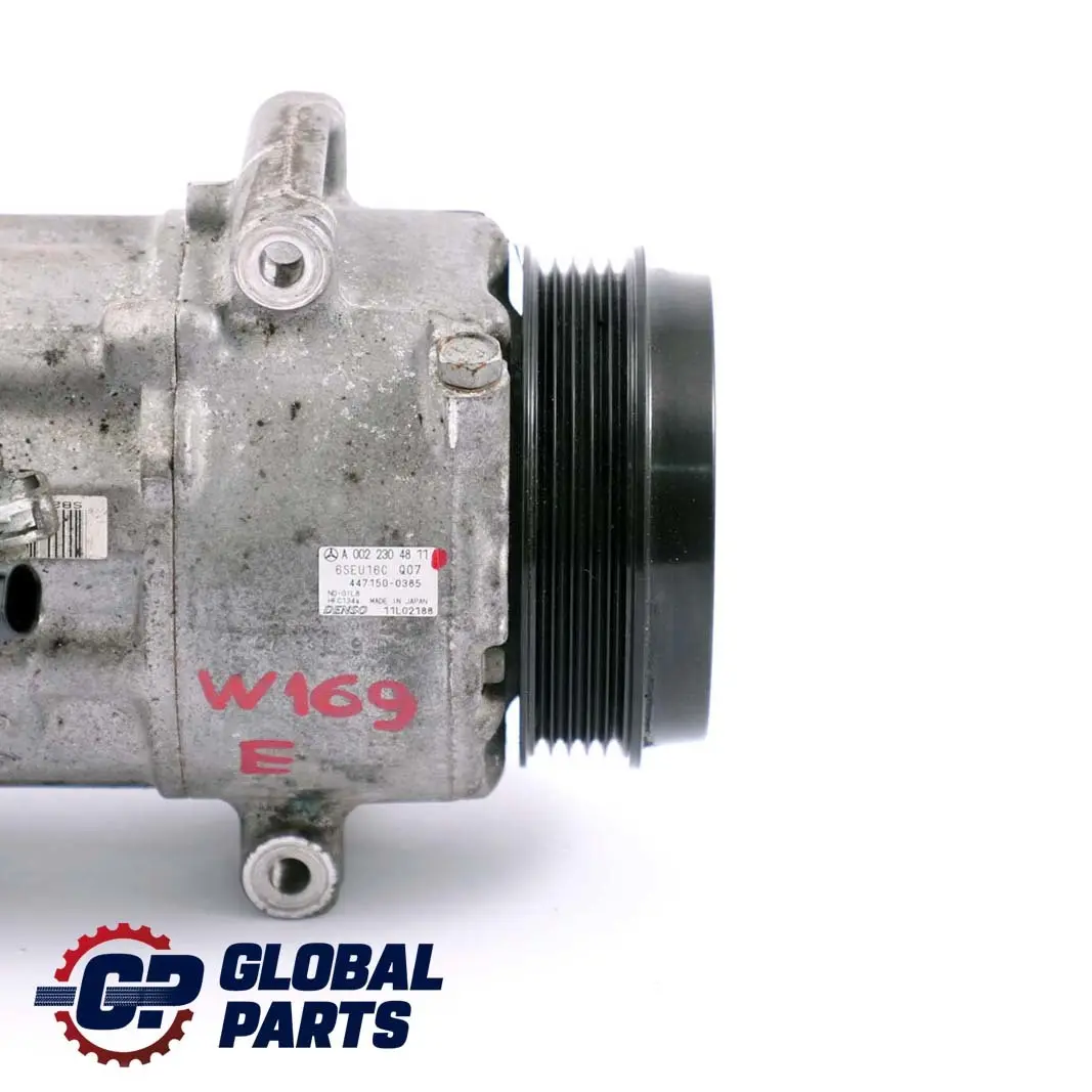 Mercedes-Benz W169 W245 Pompa Compressore Aria Condizionata per con numero di parte A0022304811 Mercedes-Benz W169 W245 Pompa Compressore Aria Condizionata - SKU A0022304811 - Numero di parte A0022304811