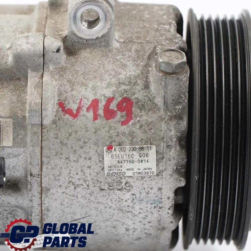  Mercedes-Benz A B W169 W245 48V Air Conditioning Compressor Pump - SKU A0022306811 - Part number A0022306811