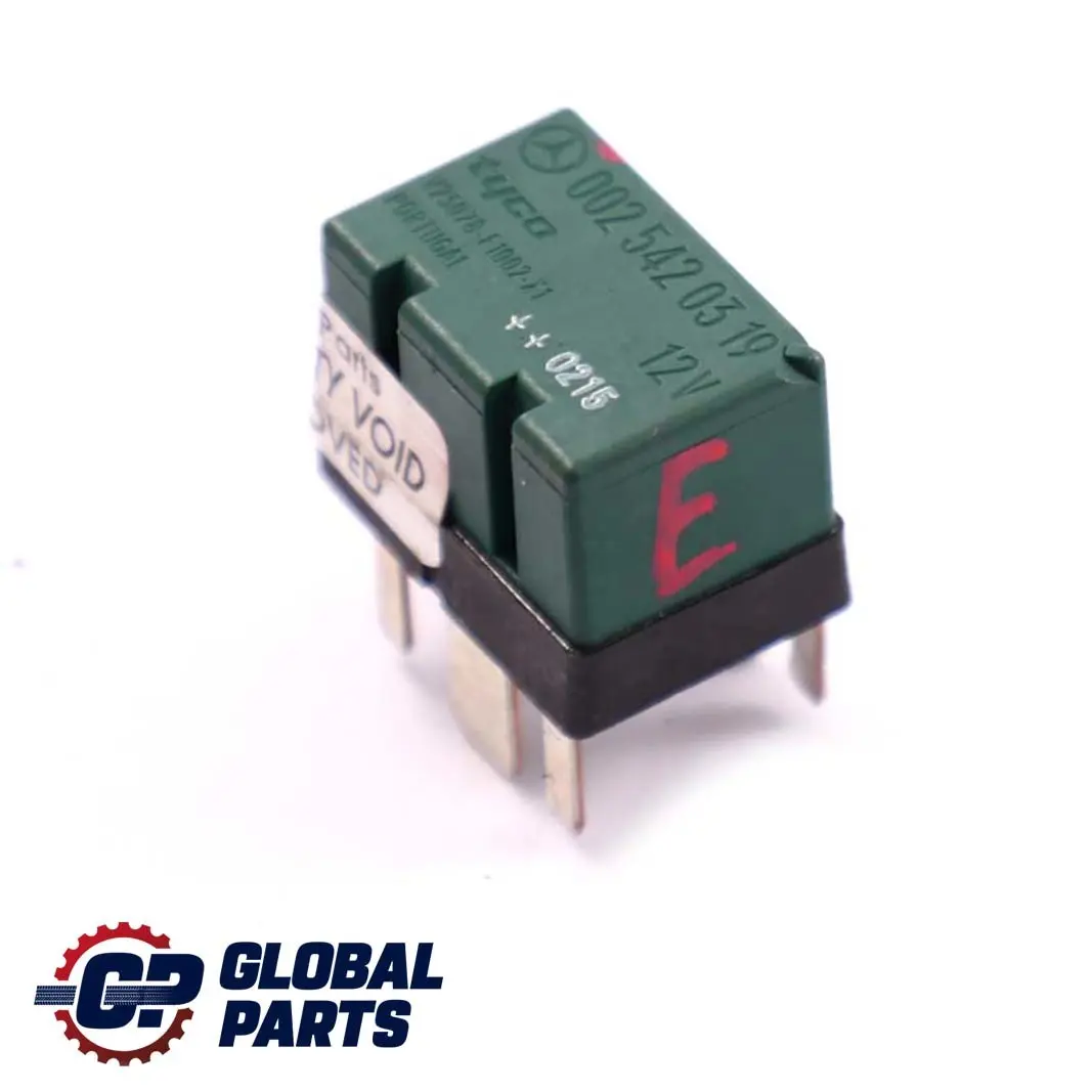 Class W168 W202 W203 Relay 6-Pin Green Tyco Mercedes A C - SKU A0025420319 - Part number A0025420319