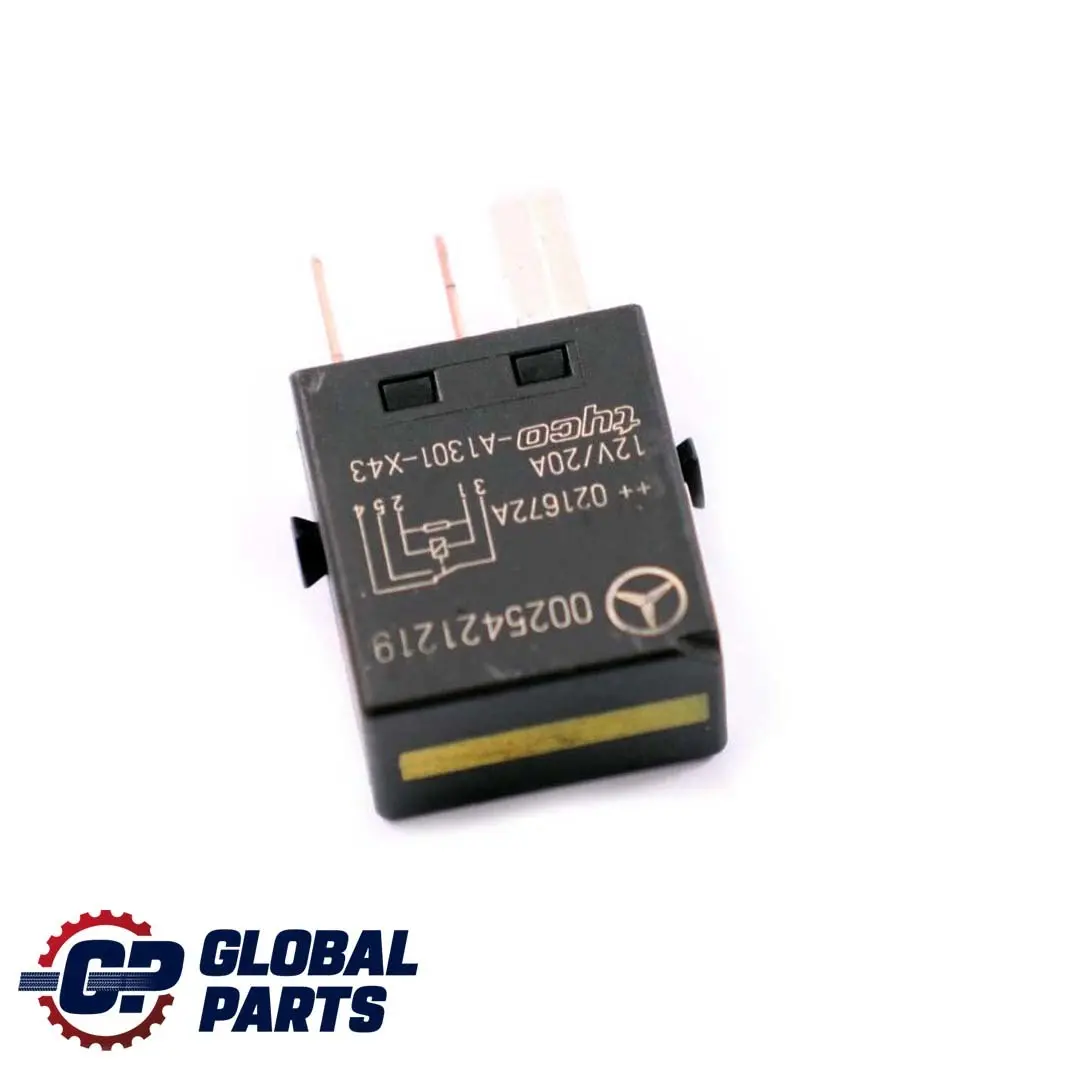 Mercedes A C E Class W168 W203 W211 Relay 6-Pin Black Tyco - SKU A0025421219 - Part number A0025421219