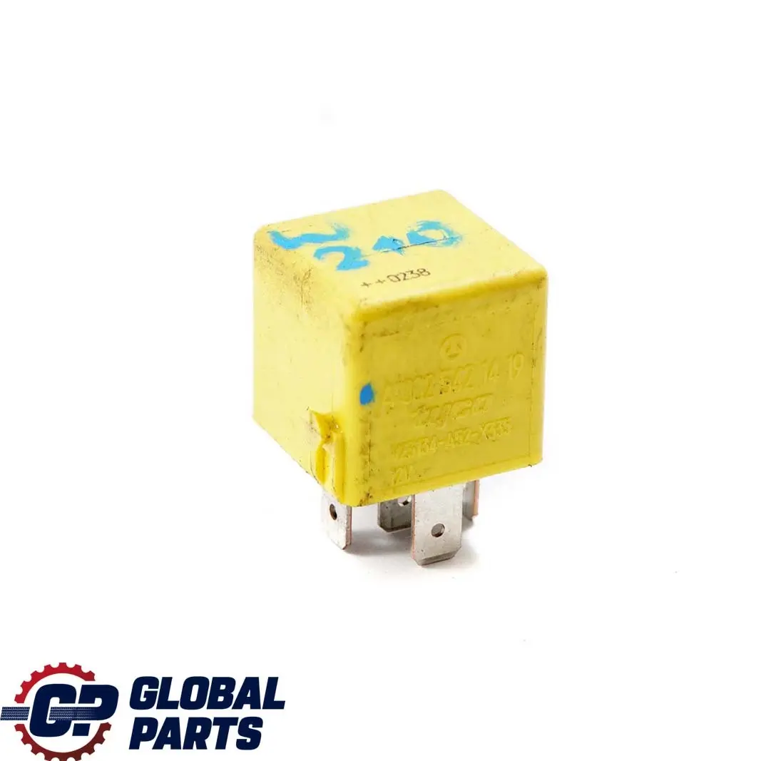 Mercedes A C E M W163 W169 W203 W210 Relay 5-Pin Yellow TYCO - SKU A0025421419 - Part number A0025421419