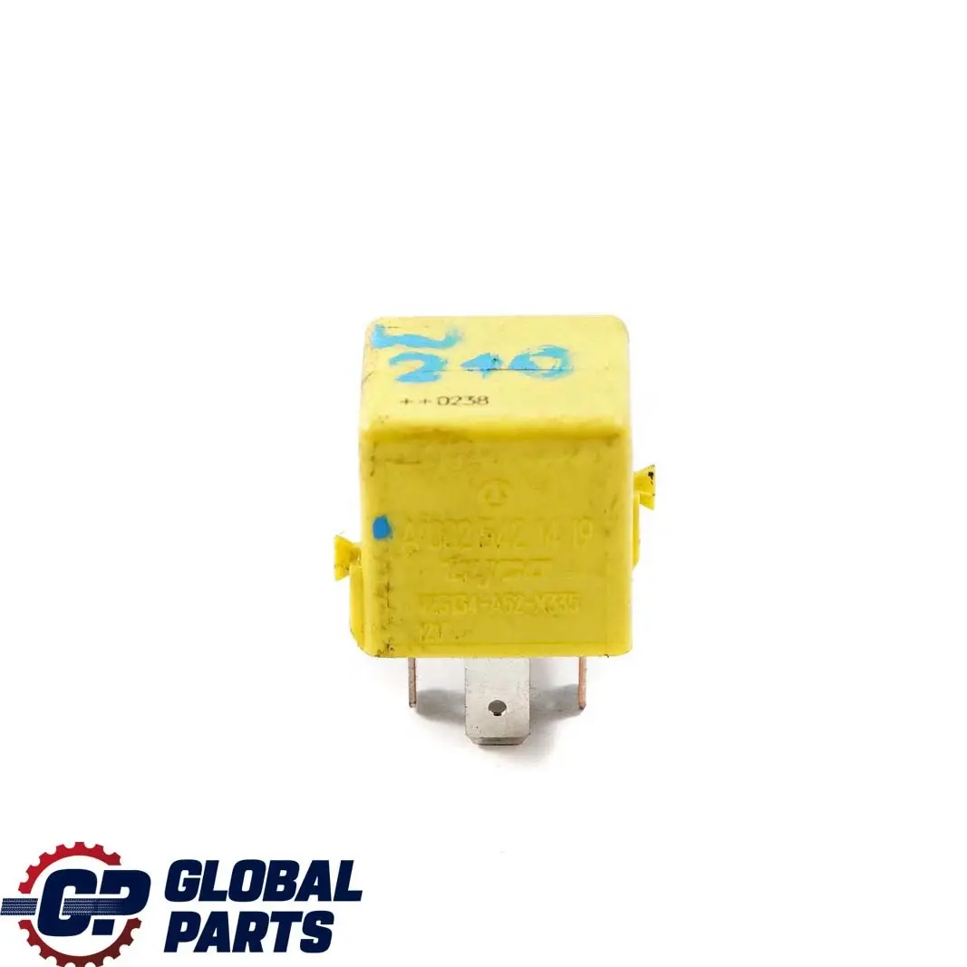 Mercedes A C E M W163 W169 W203 W210 Relay 5-Pin Yellow TYCO - SKU A0025421419 - Part number A0025421419