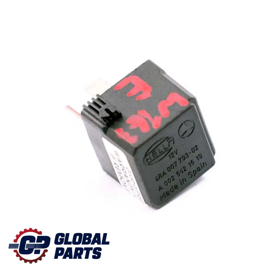 Mercedes ML W163 Przekaźnik 4-Pin Czarny Hella - SKU A0025421519 - Numer Części A0025421519