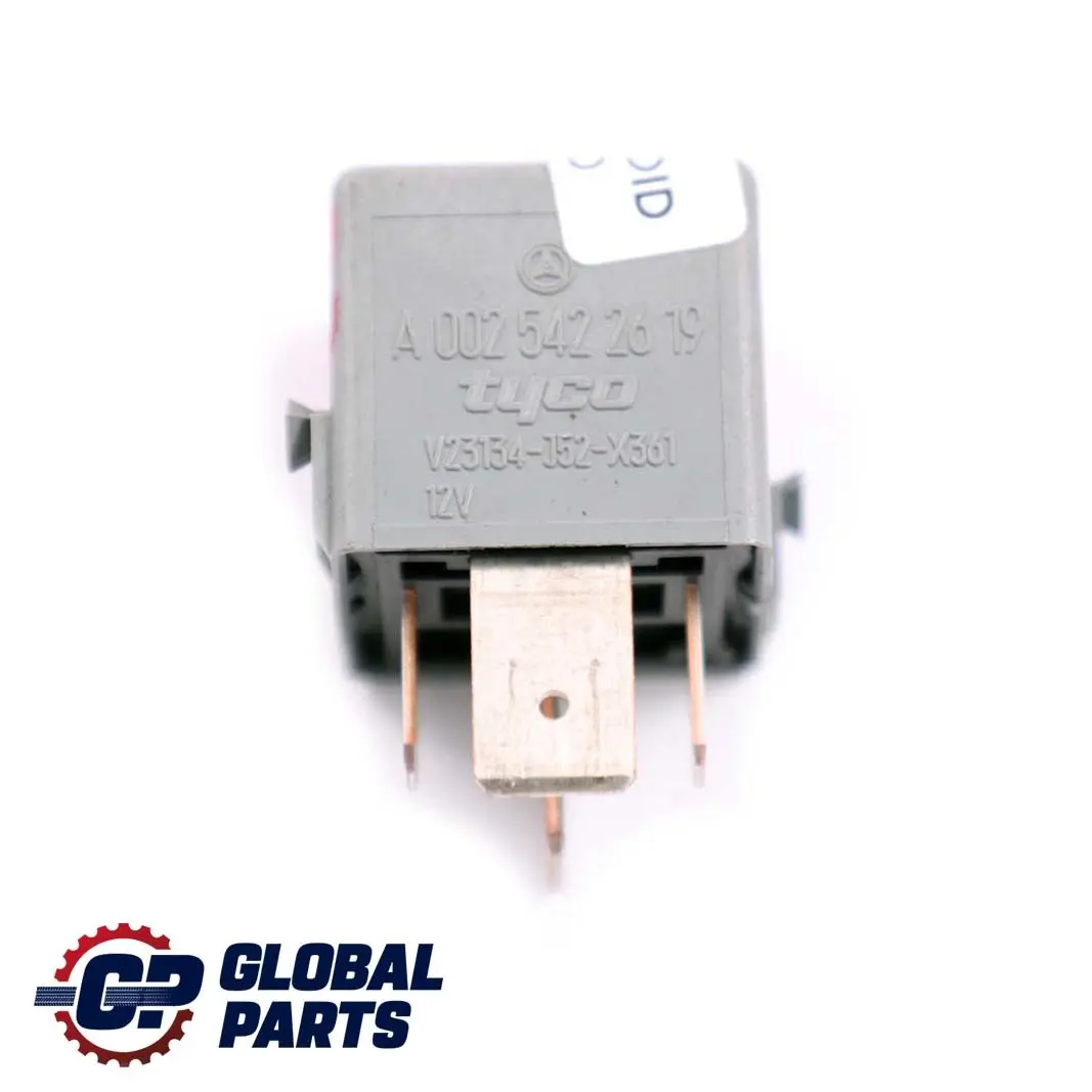 4-Pin Grey Tyco to Mercedes ML W163 Relay with Part number A0025422619 Mercedes ML W163 Relay 4-Pin Grey Tyco - SKU A0025422619 - Part number A0025422619