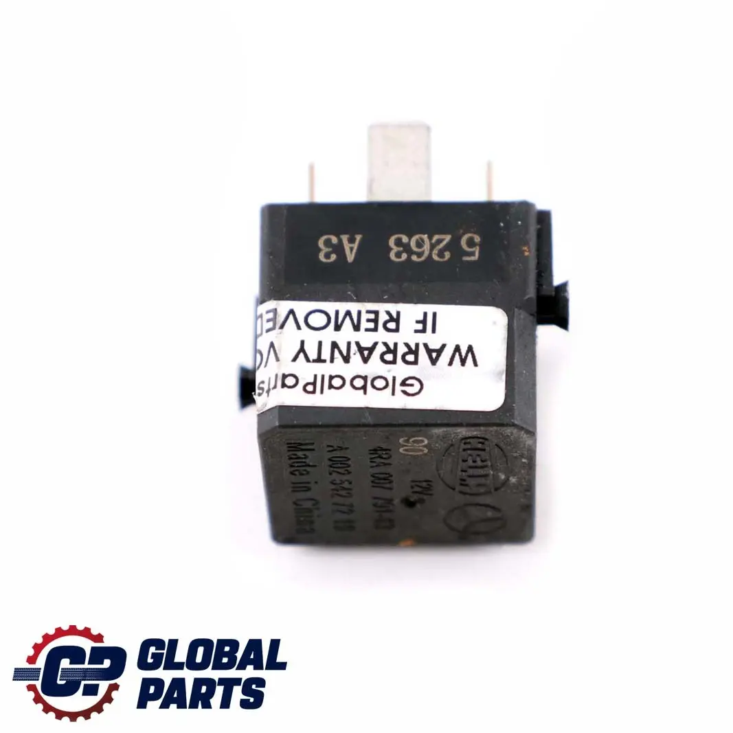 Mercedes W169 W245 W204 W212 Relé 4 Polos Negro Hella - SKU A0025427219 - Número de pieza A0025427219