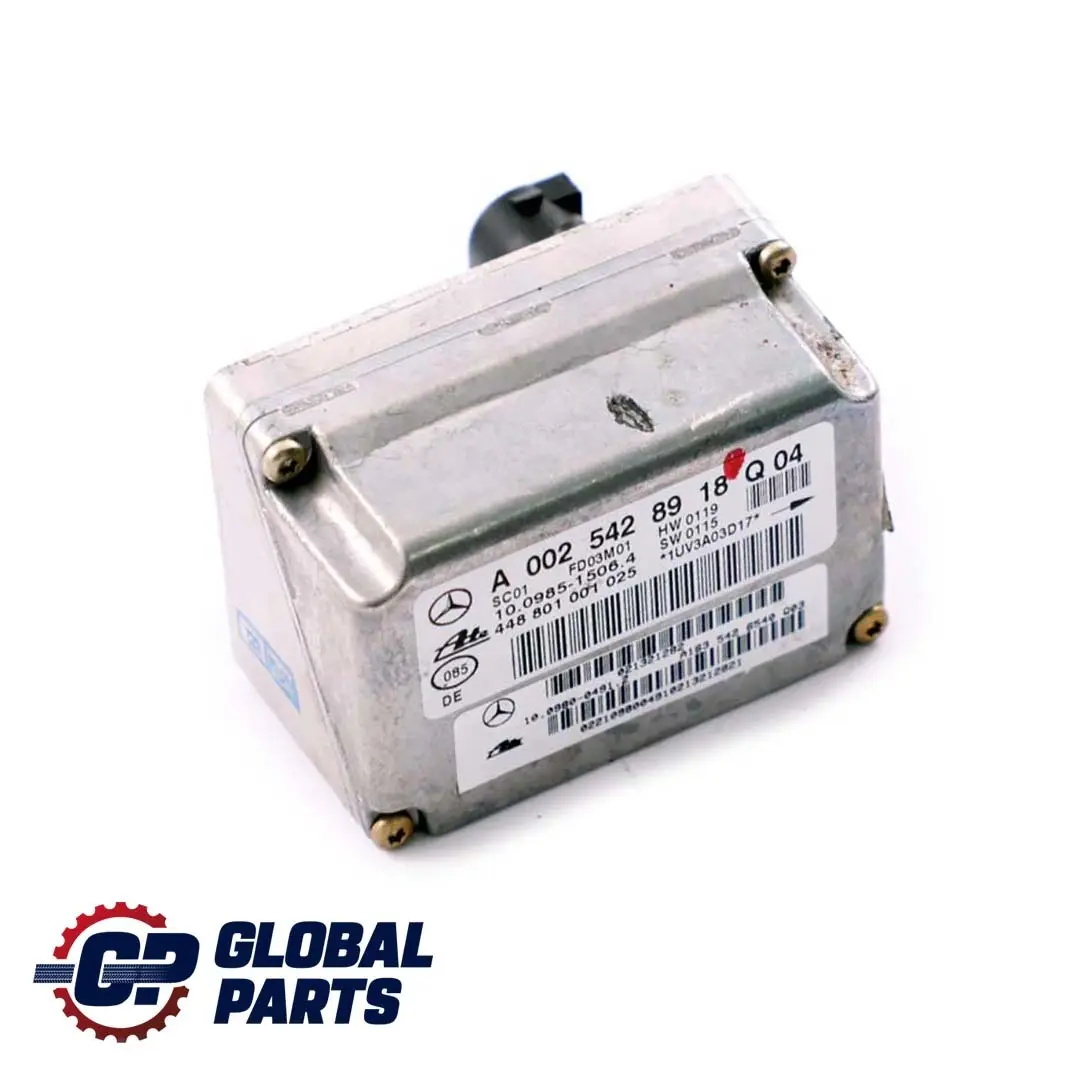 ESP Sensor de velocidad de rotación de guiñada para Mercedes W163 W203 con número de pieza A0025428918 Mercedes W163 W203 ESP Sensor de velocidad de rotación de guiñada - SKU A0025428918 - Número de pieza A0025428918