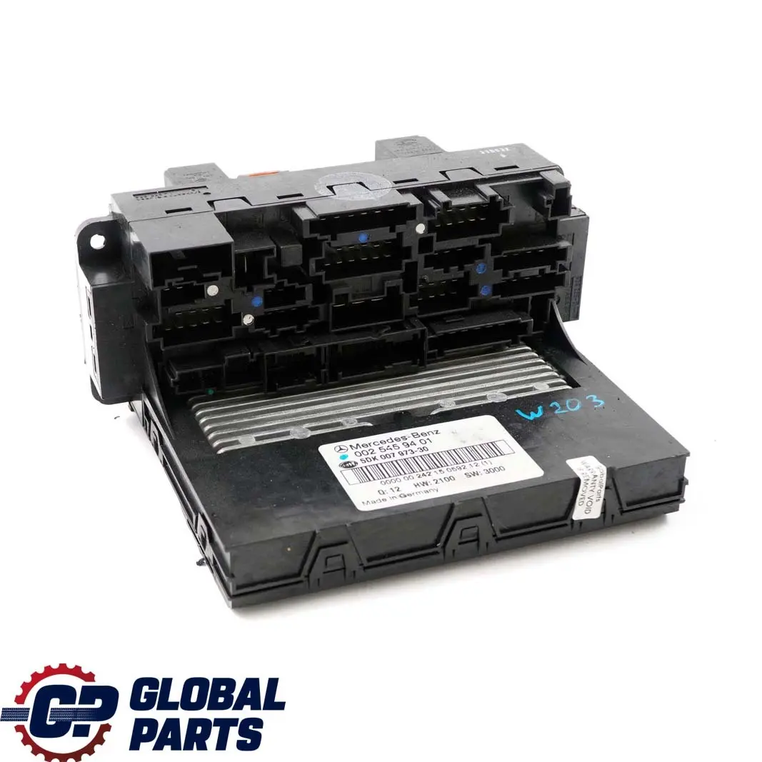 Mercedes-Benz C-Class W203 Fuse Box Control Unit Module SAM to with Part number A0025459401 Mercedes-Benz C-Class W203 Fuse Box Control Unit Module SAM - SKU A0025459401 - Part number A0025459401