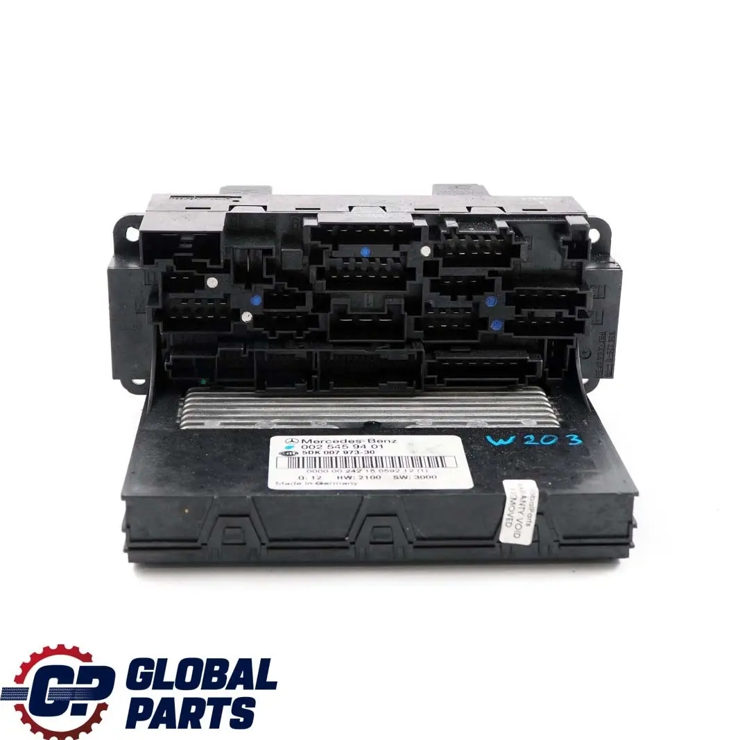 Mercedes-Benz C-Class W203 Fuse Box Control Unit Module SAM to with Part number A0025459401 Mercedes-Benz C-Class W203 Fuse Box Control Unit Module SAM - SKU A0025459401 - Part number A0025459401