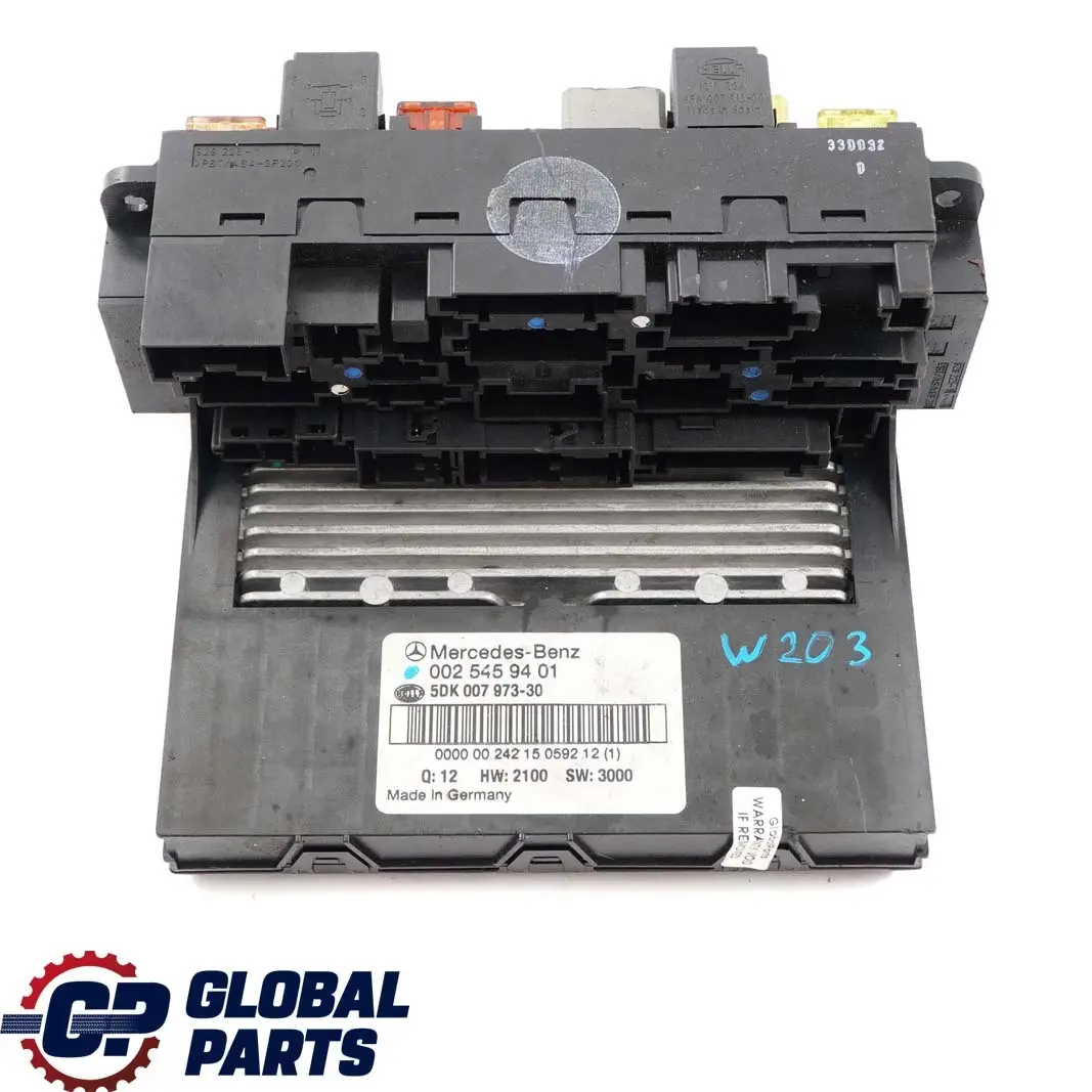 Mercedes-Benz C-Class W203 Fuse Box Control Unit Module SAM to with Part number A0025459401 Mercedes-Benz C-Class W203 Fuse Box Control Unit Module SAM - SKU A0025459401 - Part number A0025459401
