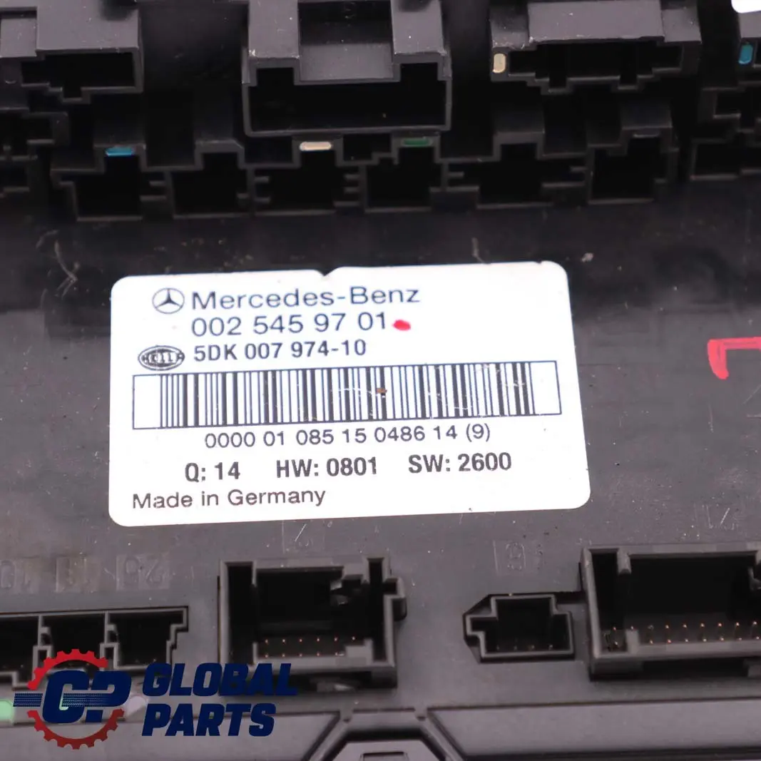 Mercedes-Benz C-Class W203 Sam Control Module Fuse Box Rear to with Part number A0025459701 Mercedes-Benz C-Class W203 Sam Control Module Fuse Box Rear - SKU A0025459701 - Part number A0025459701