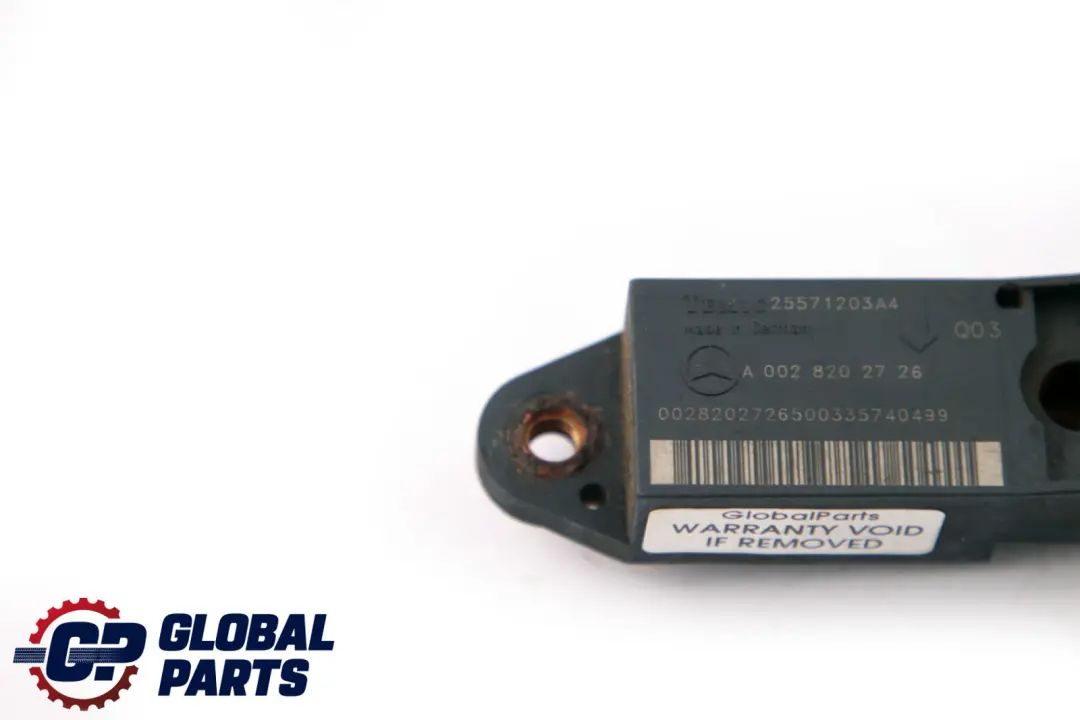 Mercedes-Benz W211 S211 Capteur Crashsensor Avant pour à propos du numéro de pièce A0028202726 Mercedes-Benz W211 S211 Capteur Crashsensor Avant - SKU A0028202726 - Numéro de pièce A0028202726