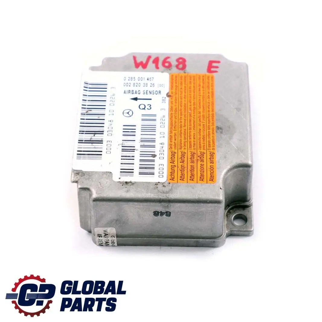  Mercedes-Benz A-Class W168 Airbag Belt Locking System Control Unit Module ECU - SKU A0028203826 - Part number A0028203826