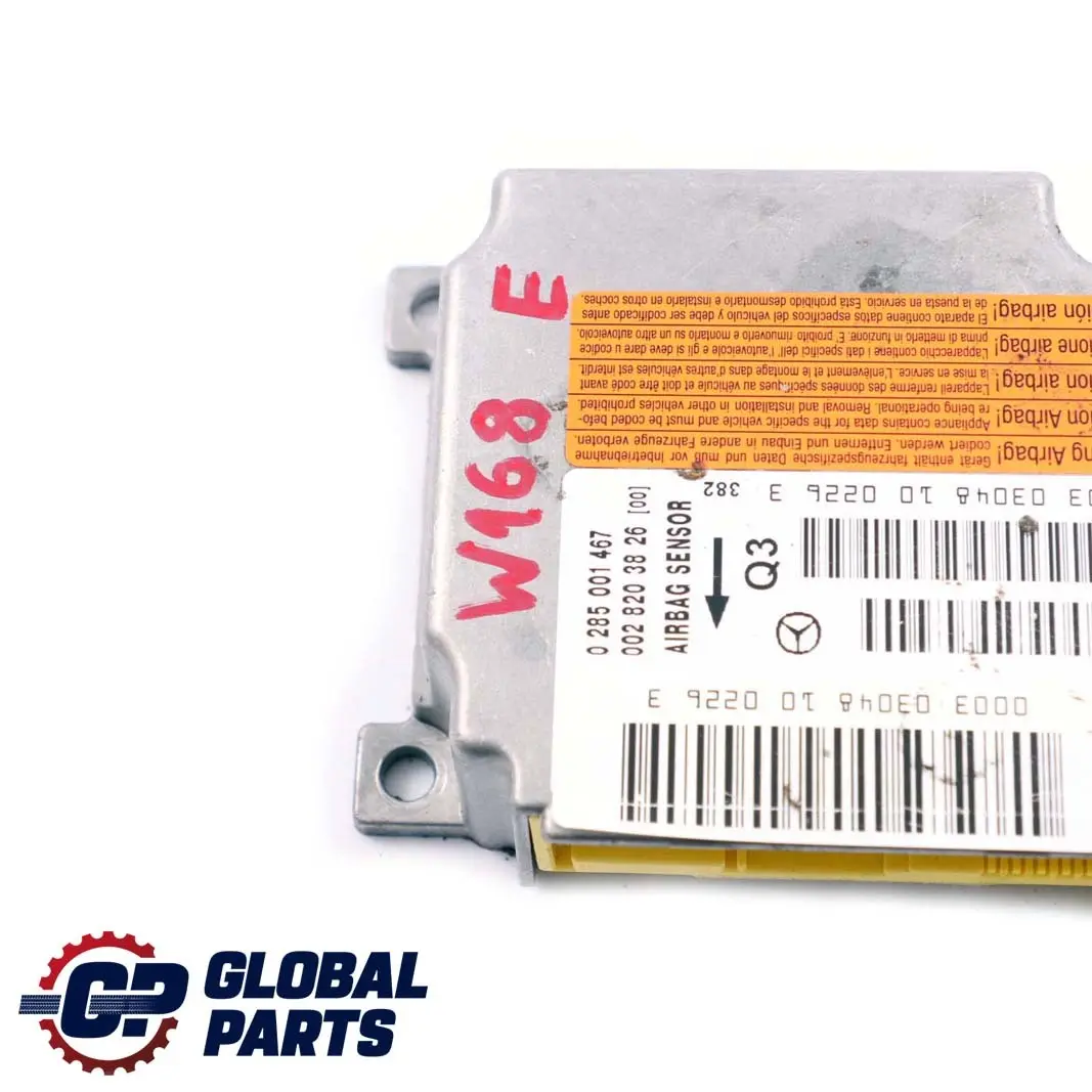  Mercedes-Benz A-Class W168 Airbag Belt Locking System Control Unit Module ECU - SKU A0028203826 - Part number A0028203826