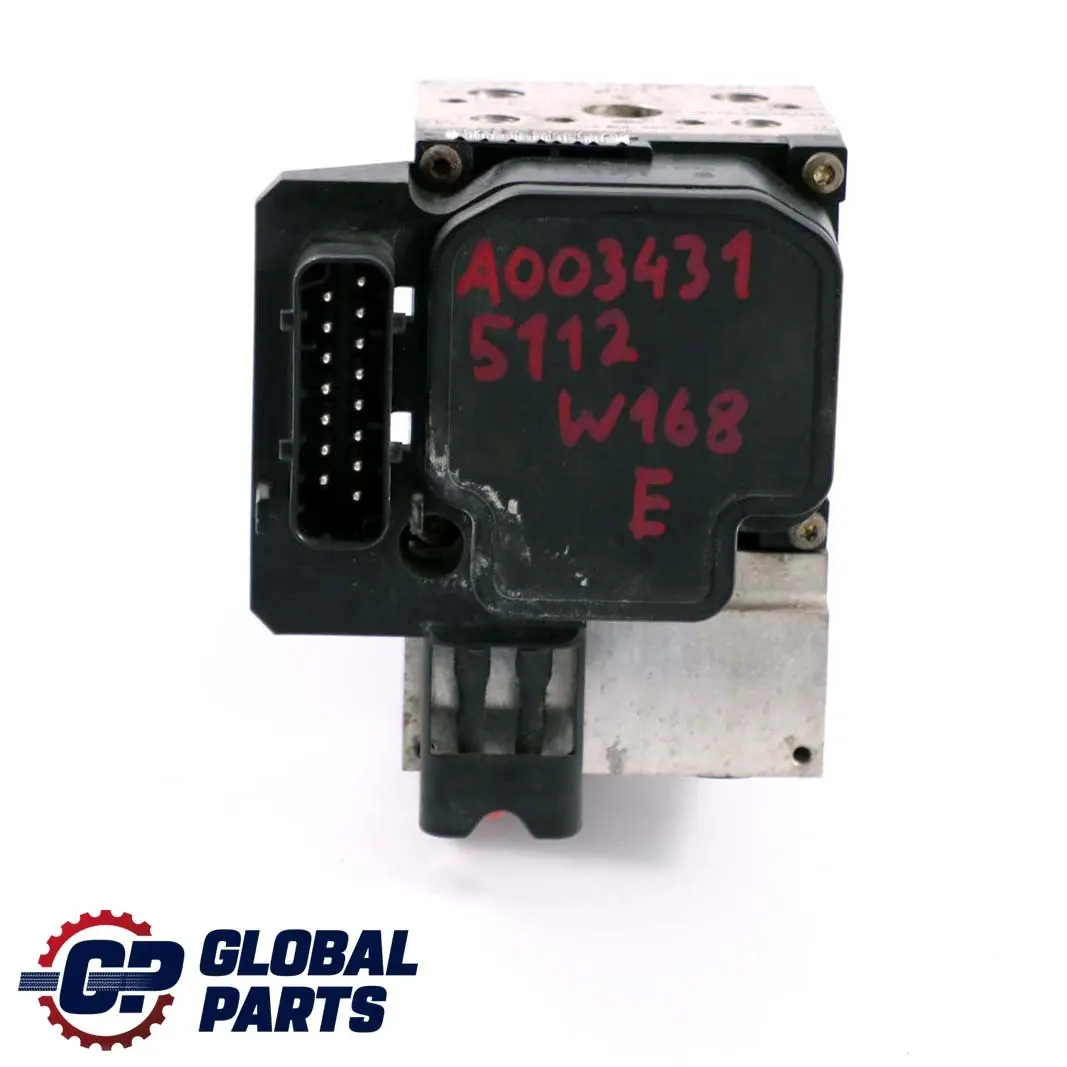 Mercedes-Benz A W168 Hydraulikblock Hydraulikaggregat ABS Pumpe für mit Teilenummer A0034315112 Mercedes-Benz A W168 Hydraulikblock Hydraulikaggregat ABS Pumpe - SKU A0034315112 - Teilenummer A0034315112