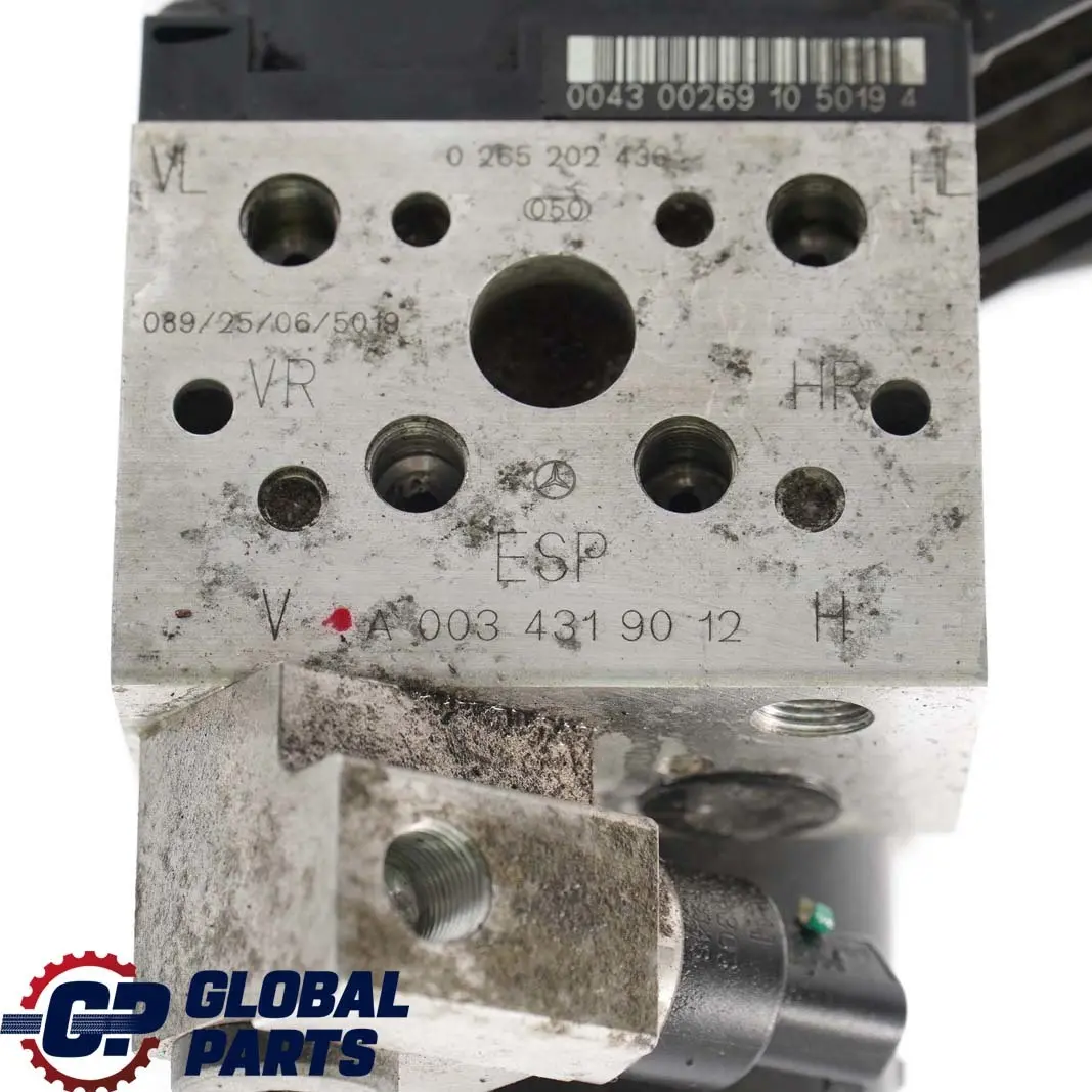  Mercedes-Benz W202 W210 W208 C208 W220 Hydraulikaggregat ABS Pumpe A0034319012 - SKU A0034319112 - Teilenummer A0034319112