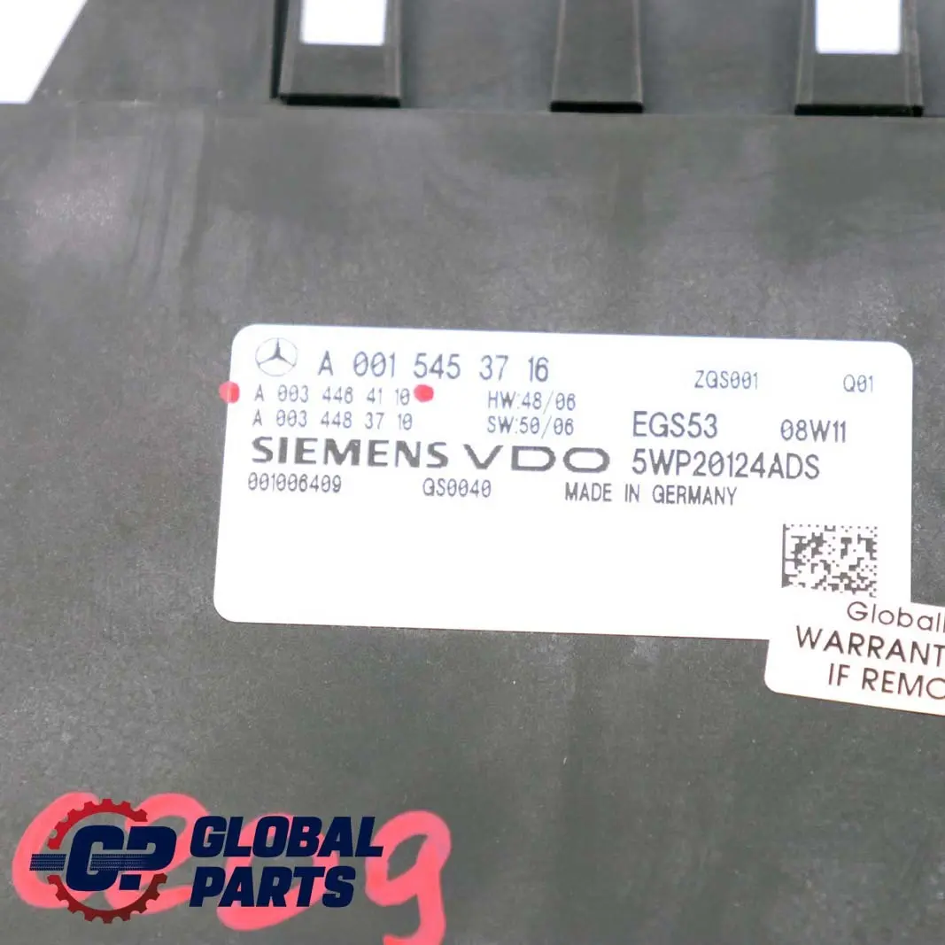 Mercedes W203 W204 W211 Caja cambios automática Unidad control transmisión - SKU A0034464110 - Número de pieza A0034464110