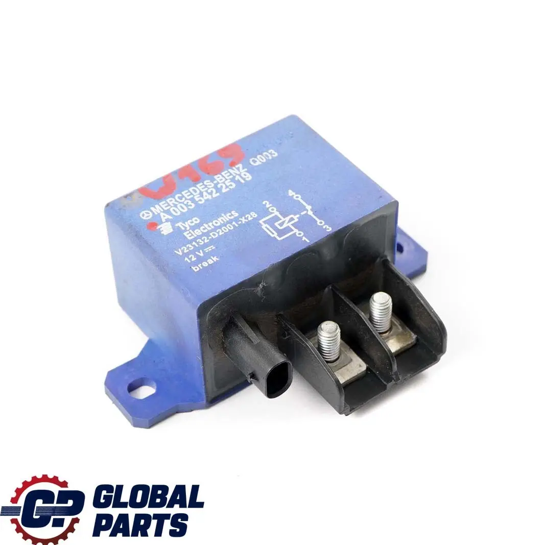 Mercedes-Benz A B Class W169 W245 Battery Relay Module Unit to with Part number A0035422519 Mercedes-Benz A B Class W169 W245 Battery Relay Module Unit - SKU A0035422519 - Part number A0035422519