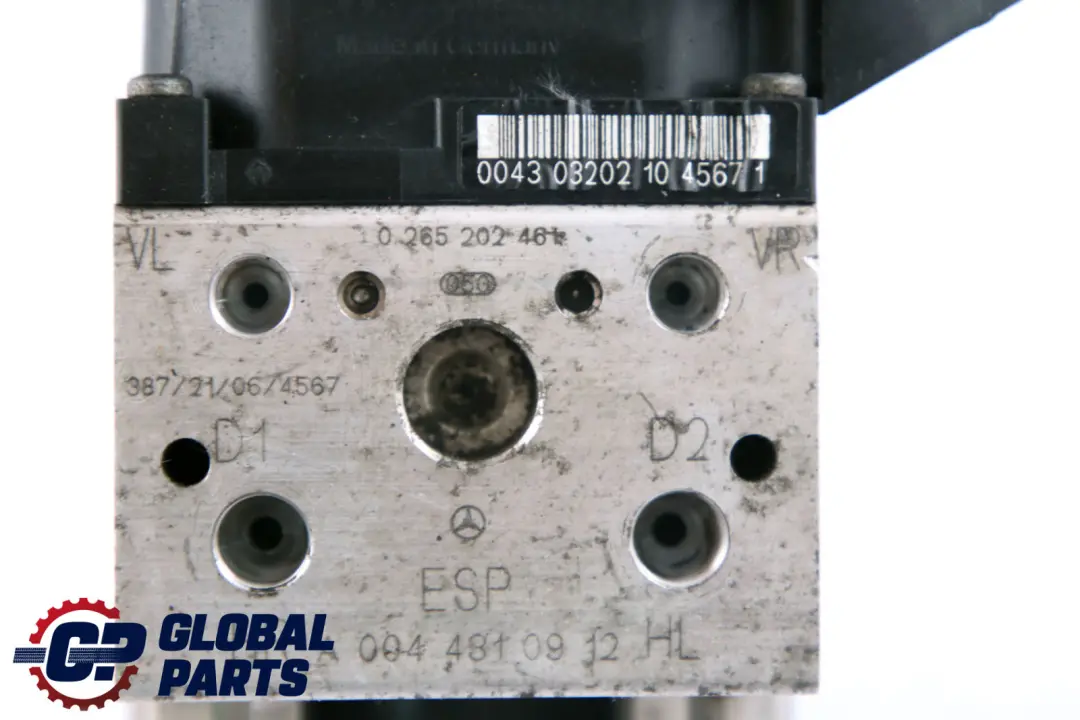 Mercedes A W168 Bloc Hydraulique Aggregat Hydraulique ABS Esp Pompe - SKU A0044311012 - Numéro de pièce A0044310912