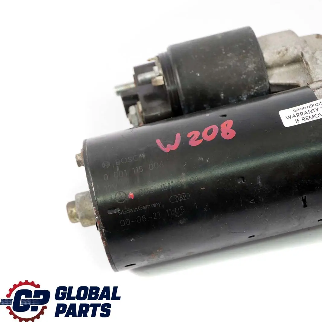 Mercedes-Benz W202 W203 W208 W220 M112 M113 Engine Starter Motor to with Part number A0051510101 Mercedes-Benz W202 W203 W208 W220 M112 M113 Engine Starter Motor - SKU rhd-A0051510101 - Part number A0051510101
