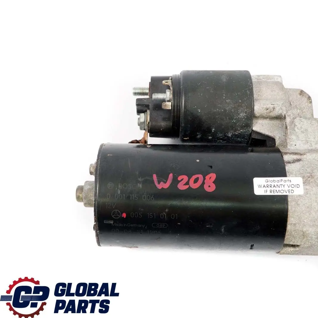  Mercedes-Benz W202 W203 W208 W220 M112 M113 Engine Starter Motor - SKU rhd-A0051510101 - Part number A0051510101
