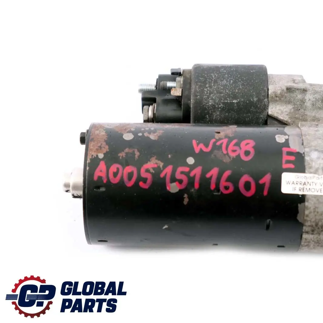 Mercedes W168 Vaneo W414 Diesel Engine Speed Starter Motor - SKU A0051511601 - Part number A0051511601