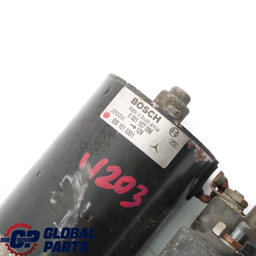 Mercedes-Benz C-Class W203 M111 C 180 C 200 K Engine Starter Motor to with Part number A0051515301 Mercedes-Benz C-Class W203 M111 C 180 C 200 K Engine Starter Motor - SKU A0051515301 - Part number A0051515301