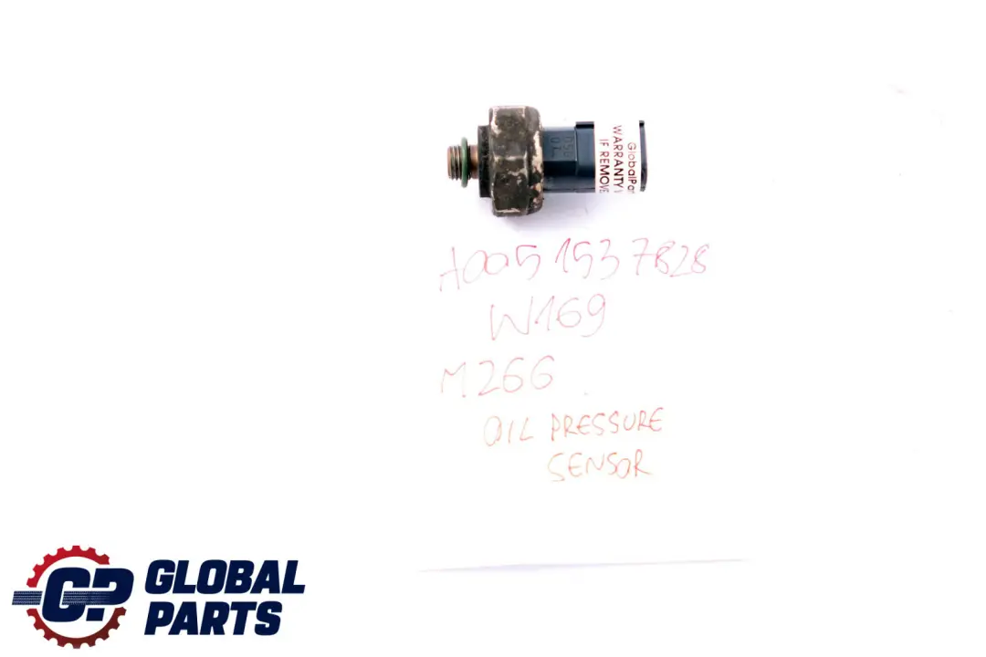 Mercedes Benz W169 Gasolina Motor Sensor De presion De aceite - SKU A0051537828 - Número de pieza A0051537828