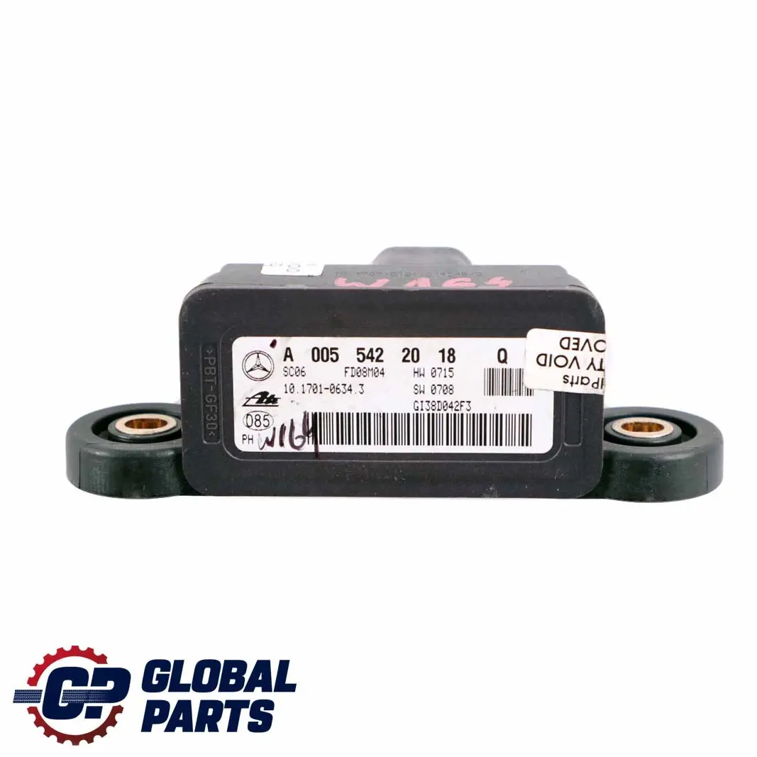 Sensore ESP Mercedes W164 W221 Sensore Velocità Rotazione Imbardata per con numero di parte A0055422018 Sensore ESP Mercedes W164 W221 Sensore Velocità Rotazione Imbardata - SKU A0055422018 - Numero di parte A0055422018