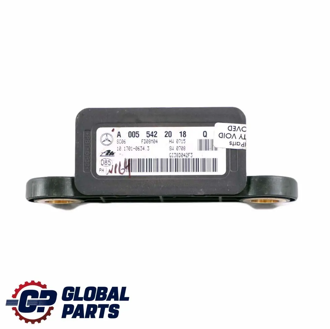 Sensor ESP Mercedes W164 W221 Sensor Velocidad De Rotación Guiñada para con número de pieza A0055422018 Sensor ESP Mercedes W164 W221 Sensor Velocidad De Rotación Guiñada - SKU A0055422018 - Número de pieza A0055422018