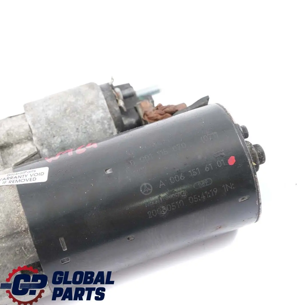 Mercedes ML W164 Motor De Arranque Del Motor Diesel - SKU A0061516101 - Número de pieza A0061516101