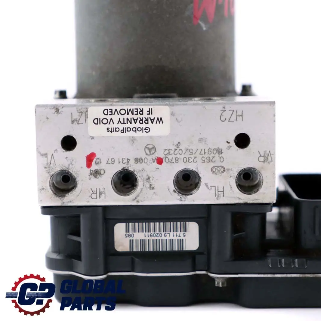 ABS Pompa Freno Idraulico A0064316712 per Mercedes W169 W245 con numero di parte A0064316812 Mercedes W169 W245 ABS Pompa Freno Idraulico A0064316712 - SKU A0064316812-1 - Numero di parte A0064316812