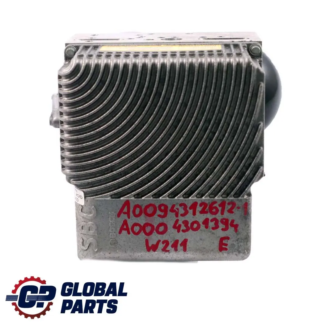 Mercedes-Benz E-Class W211 SBC ABS Hydraulic Brake Pump Unit to with Part number A0094312612 Mercedes-Benz E-Class W211 SBC ABS Hydraulic Brake Pump Unit - SKU A0094312612-1 - Part number A0094312612