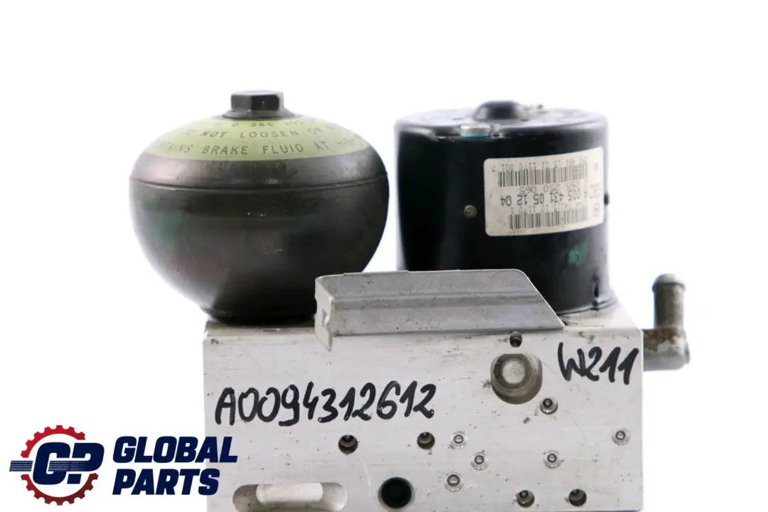 Mercedes-Benz E-Class W211 ABS SBC Hydraulic Brake Pump Unit to with Part number A0094312612 Mercedes-Benz E-Class W211 ABS SBC Hydraulic Brake Pump Unit - SKU A0094312612 - Part number A0094312612