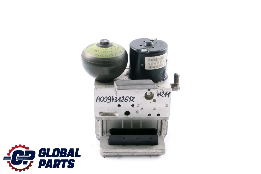 Mercedes-Benz E-Class W211 ABS SBC Hydraulic Brake Pump Unit to with Part number A0094312612 Mercedes-Benz E-Class W211 ABS SBC Hydraulic Brake Pump Unit - SKU A0094312612 - Part number A0094312612