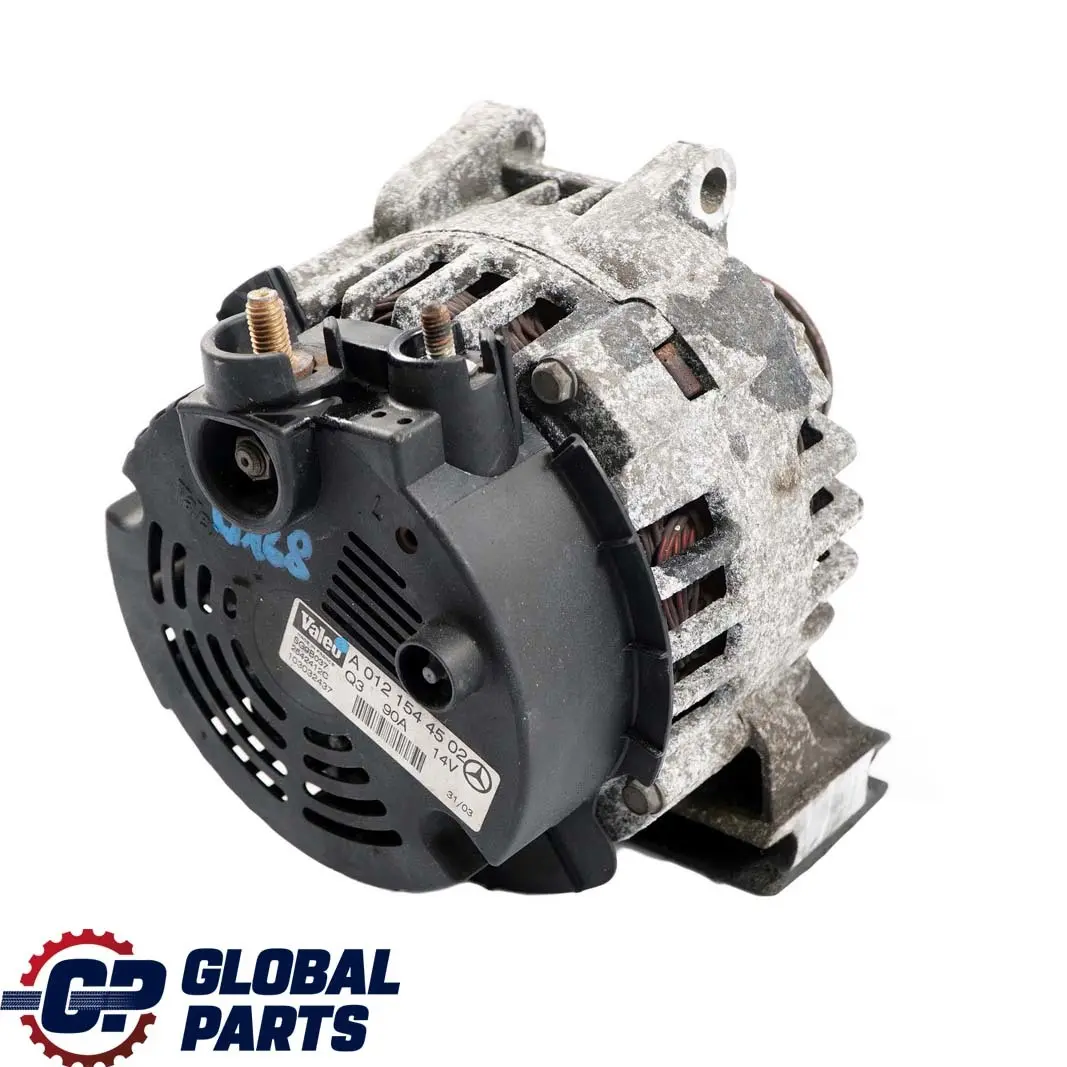 Benz a Class W168 Generatore Alternatore per Mercedes con numero di parte A0121544502 Mercedes Benz a Class W168 Generatore Alternatore - SKU A0121544502 - Numero di parte A0121544502