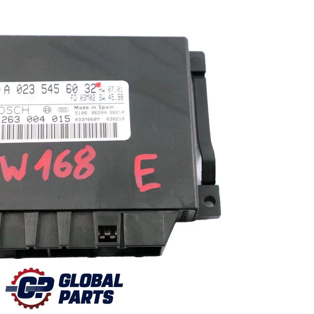 Mercedes-Benz A W168 Vaneo W414 Parktronic Parking Control Unit Module ECU to with Part number A0235456032 Mercedes-Benz A W168 Vaneo W414 Parktronic Parking Control Unit Module ECU - SKU A0235456032 - Part number A0235456032