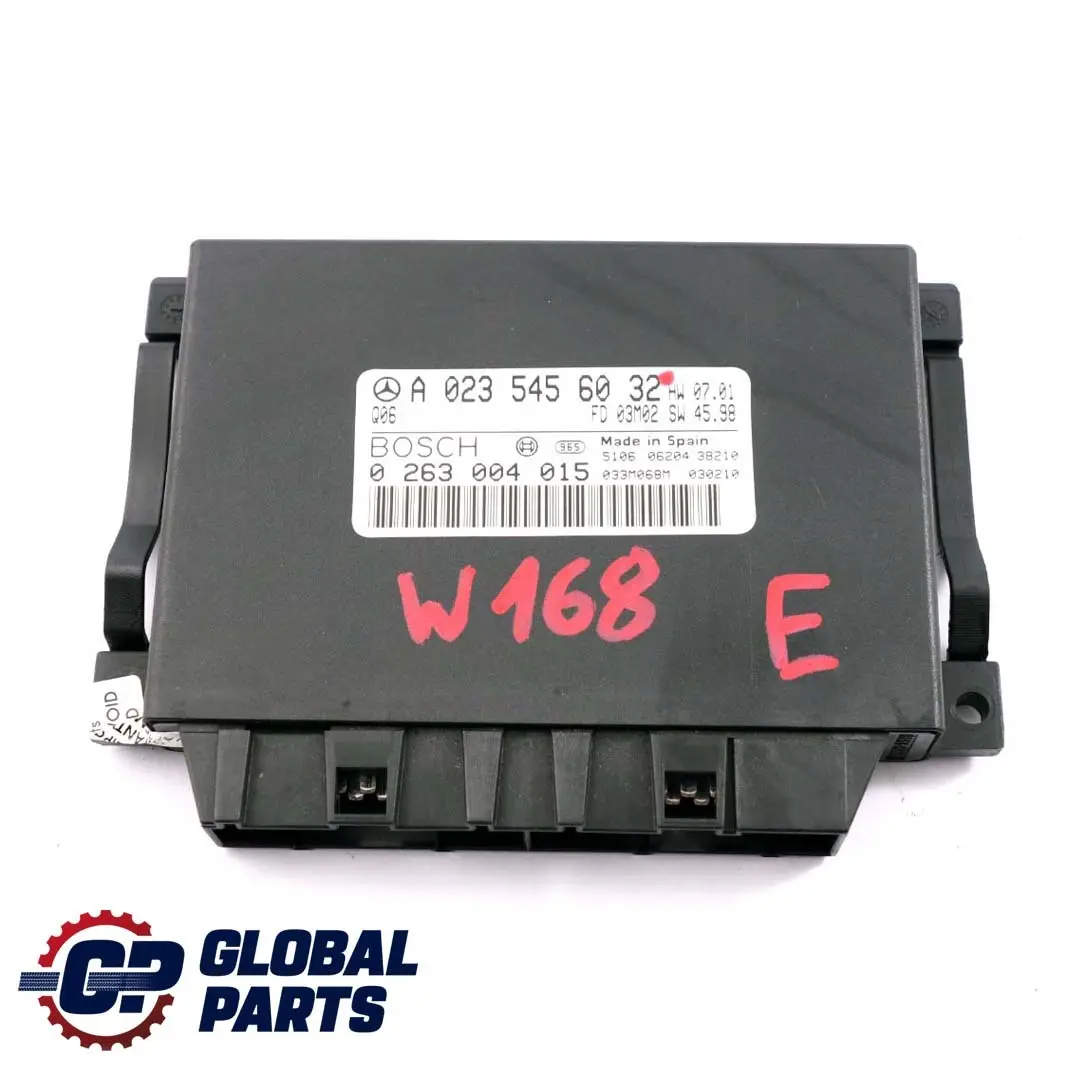 Mercedes-Benz A W168 Vaneo W414 Einparkhilfe Parktronic Steuergerät ECU Modul für mit Teilenummer A0235456032 Mercedes-Benz A W168 Vaneo W414 Einparkhilfe Parktronic Steuergerät ECU Modul - SKU A0235456032 - Teilenummer A0235456032