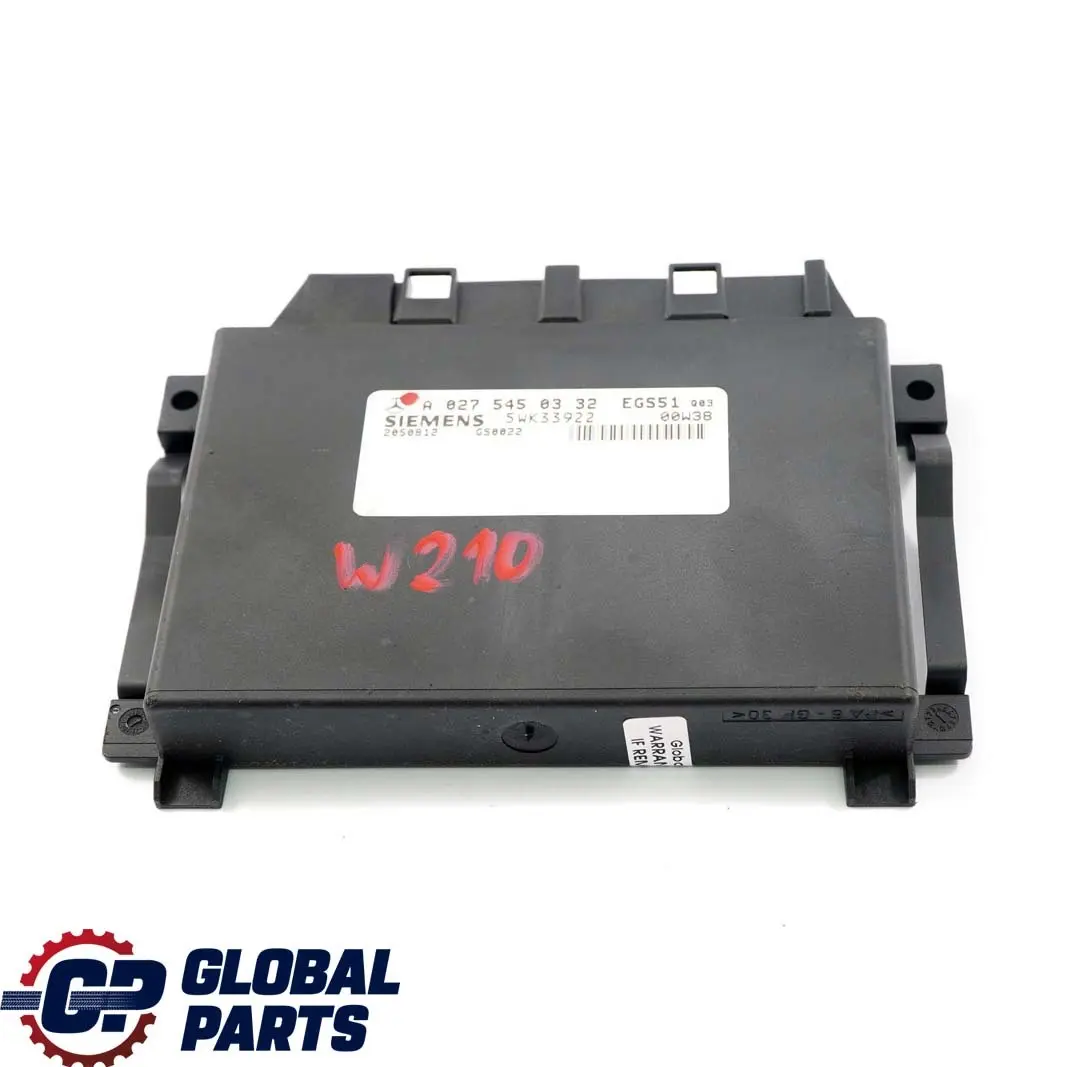 Mercedes-Benz W203 C208 W210 Transmission Control Unit Module EGS - SKU A0255450332 - Part number A0255450332