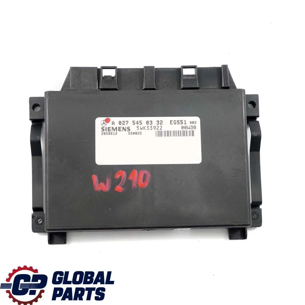  Mercedes-Benz W203 C208 W210 Transmission Control Unit Module EGS - SKU A0255450332 - Part number A0255450332
