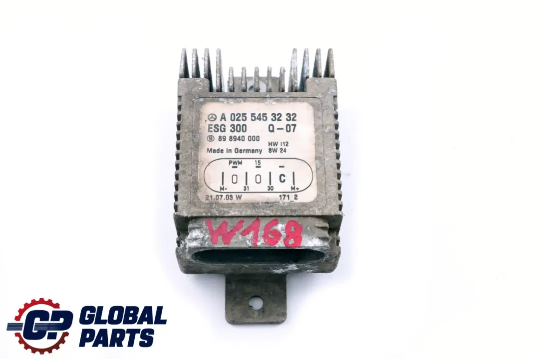 Unidad de Control Ventilador Electrico ESG ESG para Mercedes E W168 W210 con número de pieza A0255453232 Mercedes E W168 W210 Unidad de Control Ventilador Electrico ESG ESG - SKU A0255453232 - Número de pieza A0255453232