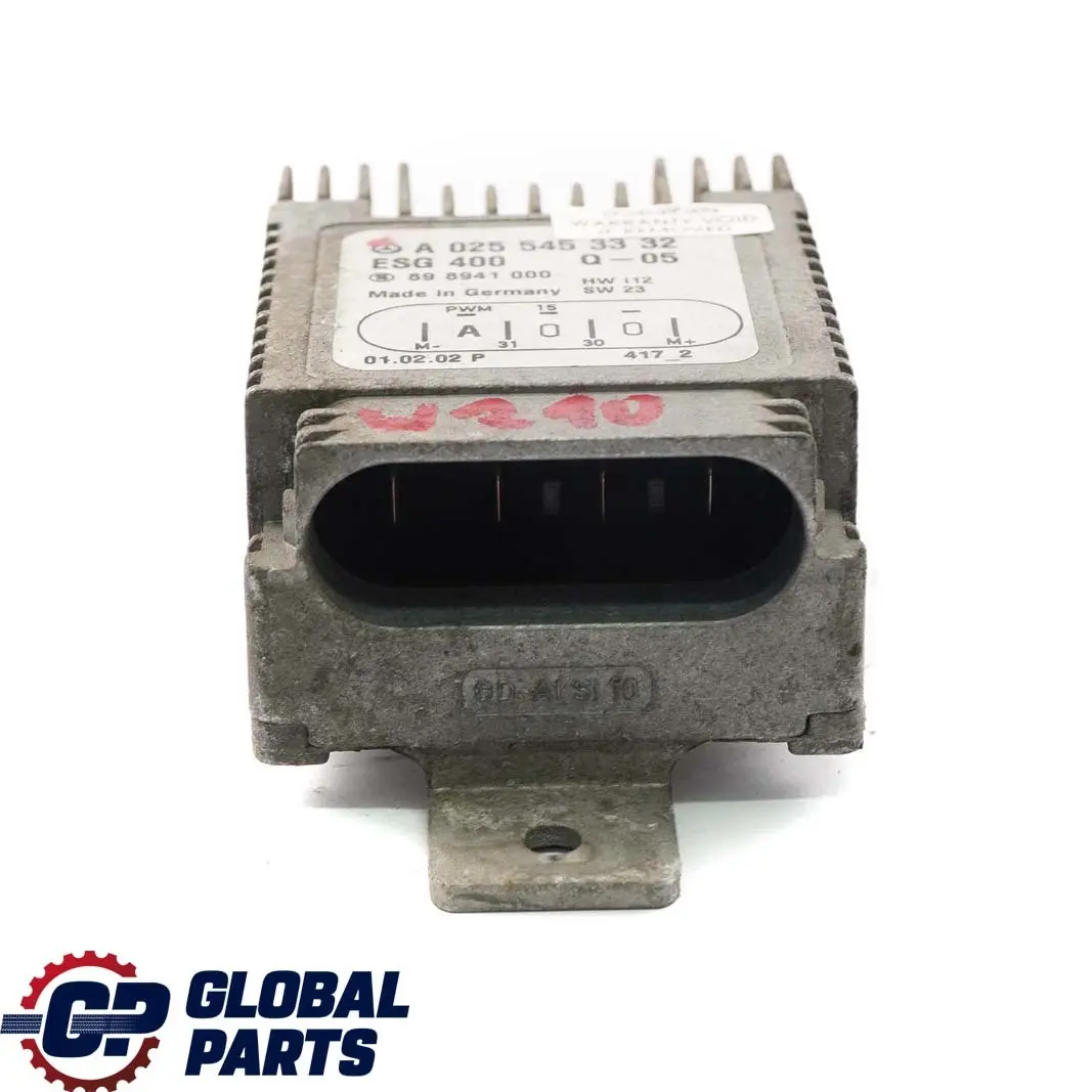 motore raffreddamento radiatore ventola modulo controlo unità per Mercedes W202 W210 con numero di parte A0255453332 Mercedes W202 W210 motore raffreddamento radiatore ventola modulo controlo unità - SKU A0255453332 - Numero di parte A0255453332