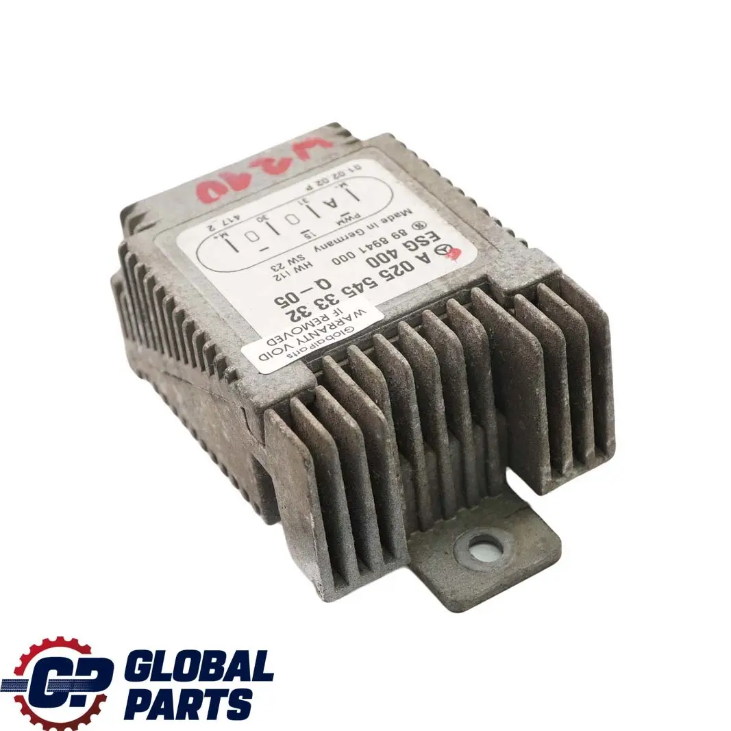 Mercedes W202 W210 Motor Refrigeración Radiador Ventilador Unidad Control Módulo - SKU A0255453332 - Número de pieza A0255453332