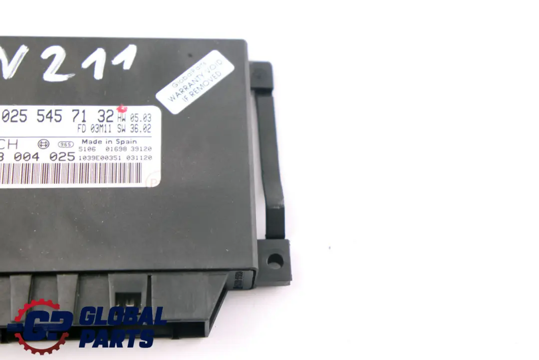 Parktronic Parking Control Unit Module ECU to Mercedes E-Class W211 S211 with Part number A0255457132 Mercedes E-Class W211 S211 Parktronic Parking Control Unit Module ECU - SKU A0255457132 - Part number A0255457132