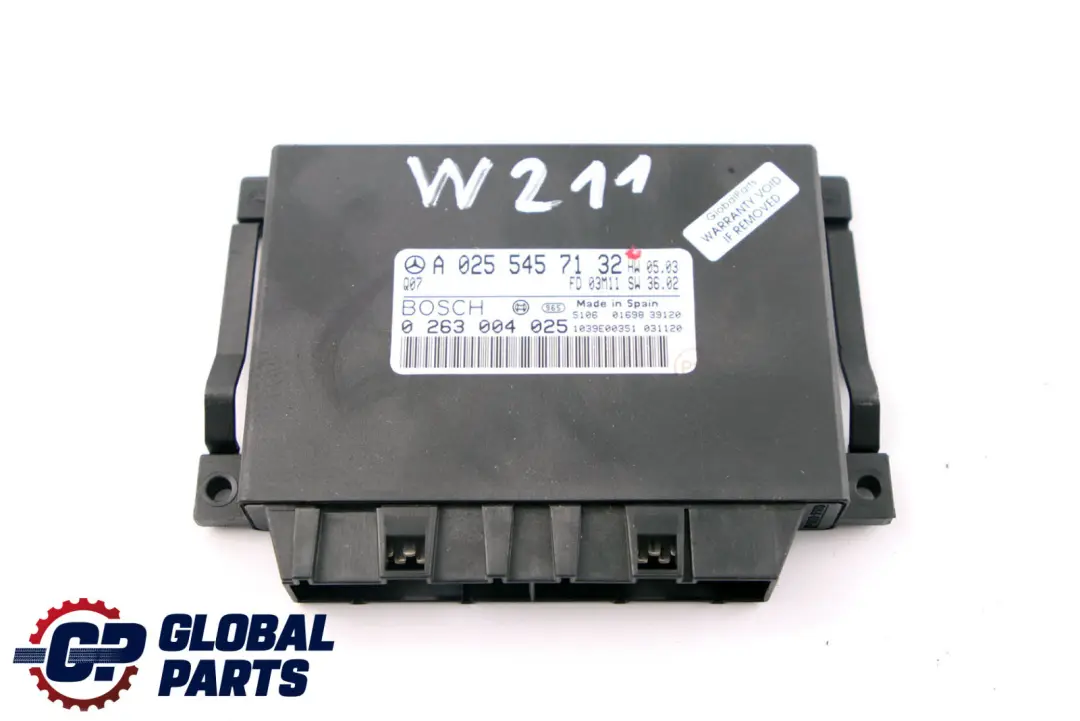 Mercedes E-Class W211 S211 Parktronic Parking Control Unit Module ECU - SKU A0255457132 - Part number A0255457132